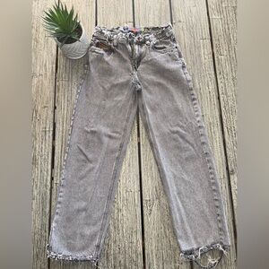 Boys Zumiez Empyre very Distressed Grey Black  Denim Jeans, Sz 26